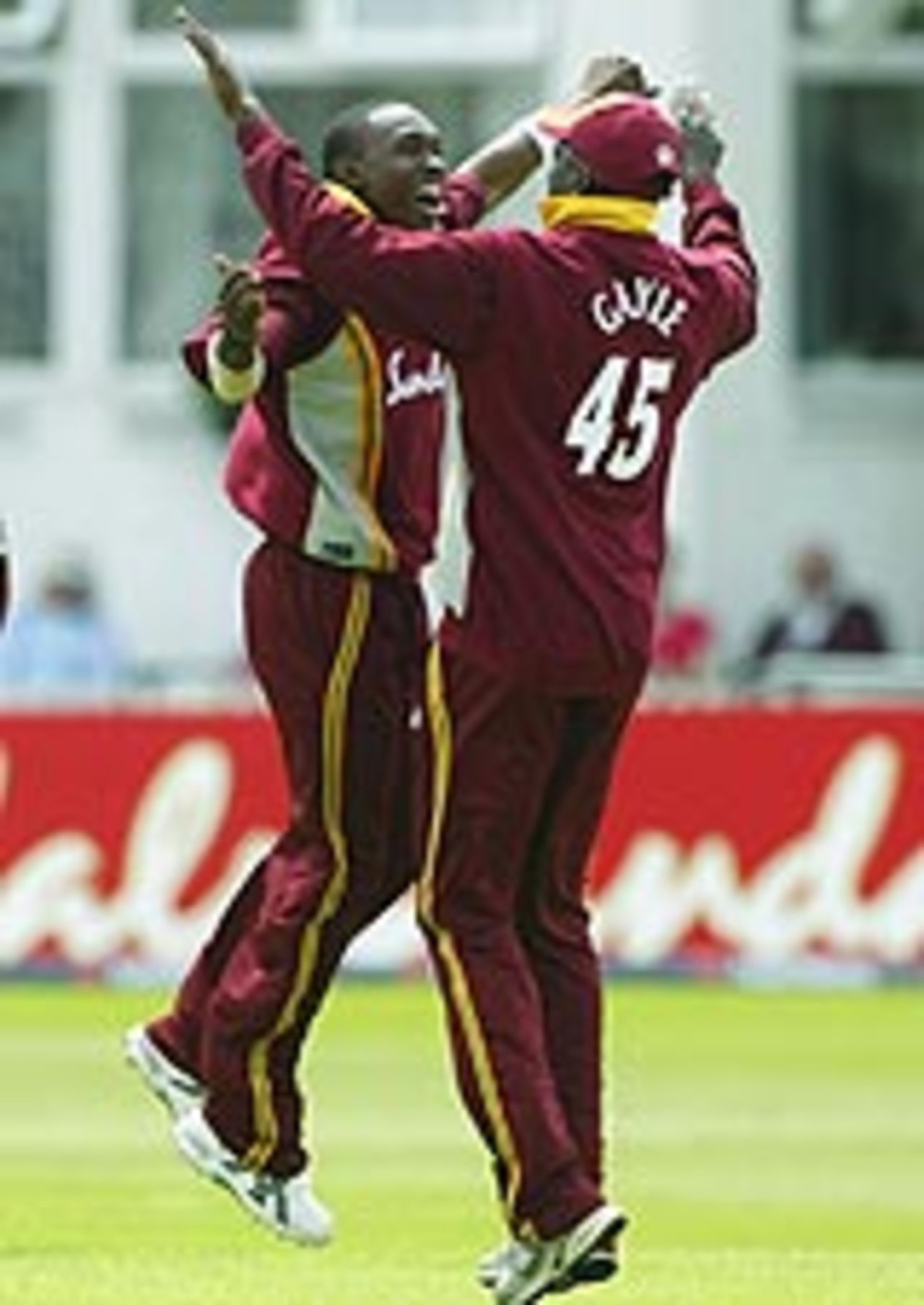 Dwayne Bravo celebrates a wicket, England v West Indies, NatWest Series, Trent Bridge