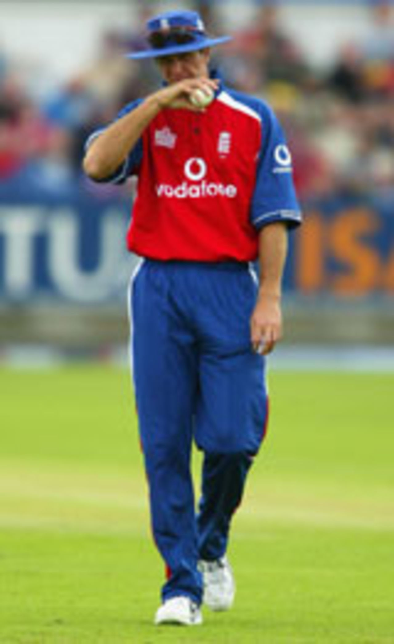 Michael Vaughan in the field, England v New Zealand, NatWest Series, Durham, June 29, 2004