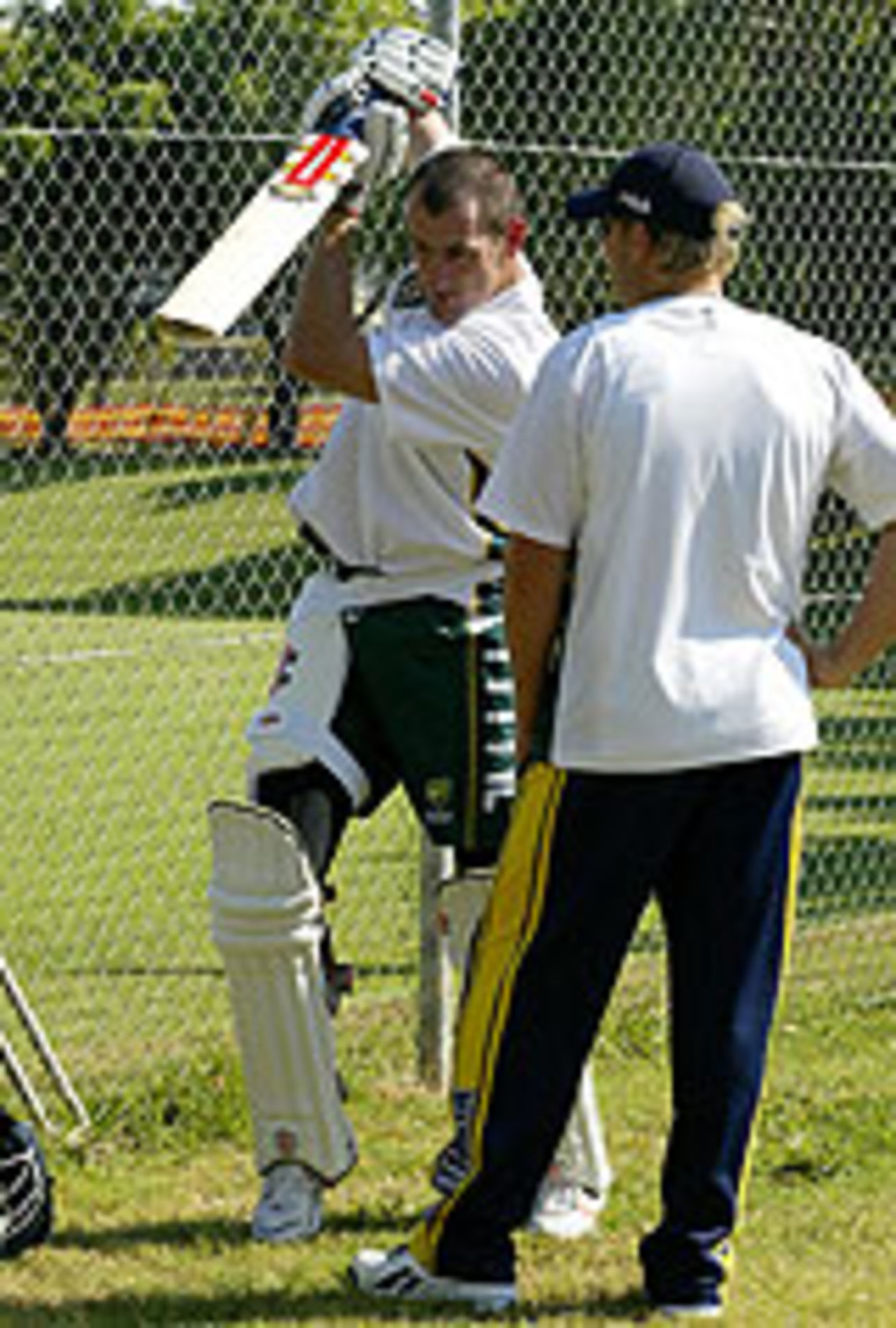 Matthew Elliott in the nets, Darwin, June 30, 2004