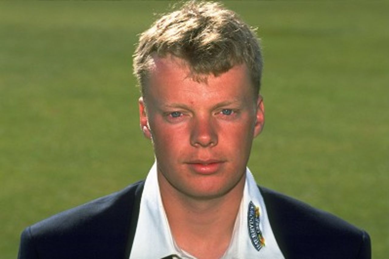 1 Apr 1997: A portrait of Michael Strong of Sussex County Cricket Club at the County Ground in Hove, England.