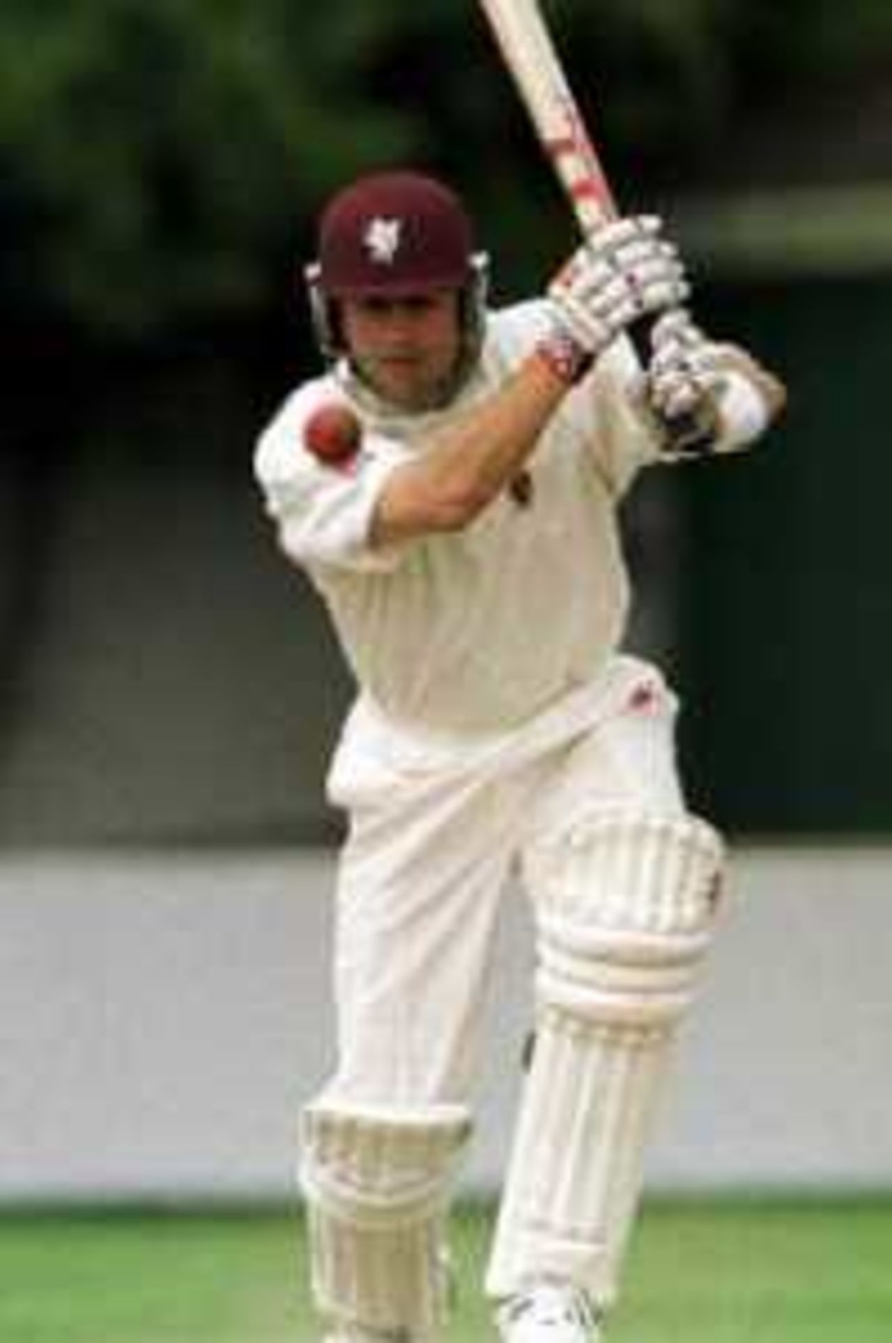 4 May 2000: Jamie Cox of Somerset on his way to a century against Hampshire on the second day of the PPP County Championship Division One match at Southampton.