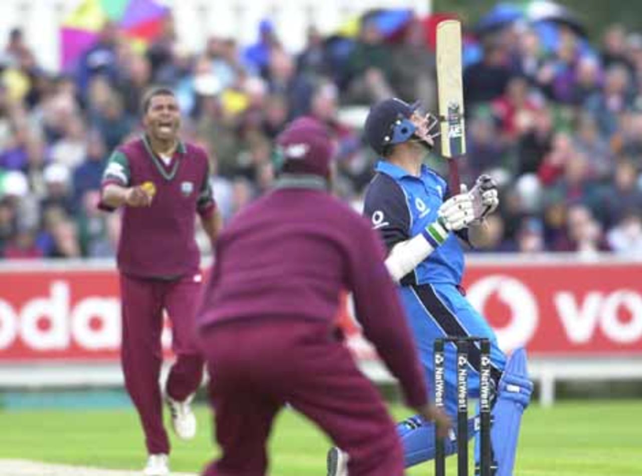 England v West Indies at the Riverside, Chester le Street 2000 in the Nat West series