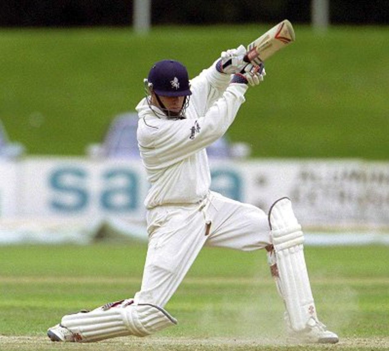 15 Jul 2000: David Fulton of Kent on his way to 65 not out against Derbyshire in the PPP healthcare County Championship match between Derbyshire v Kent at Derby, Derbyshire.