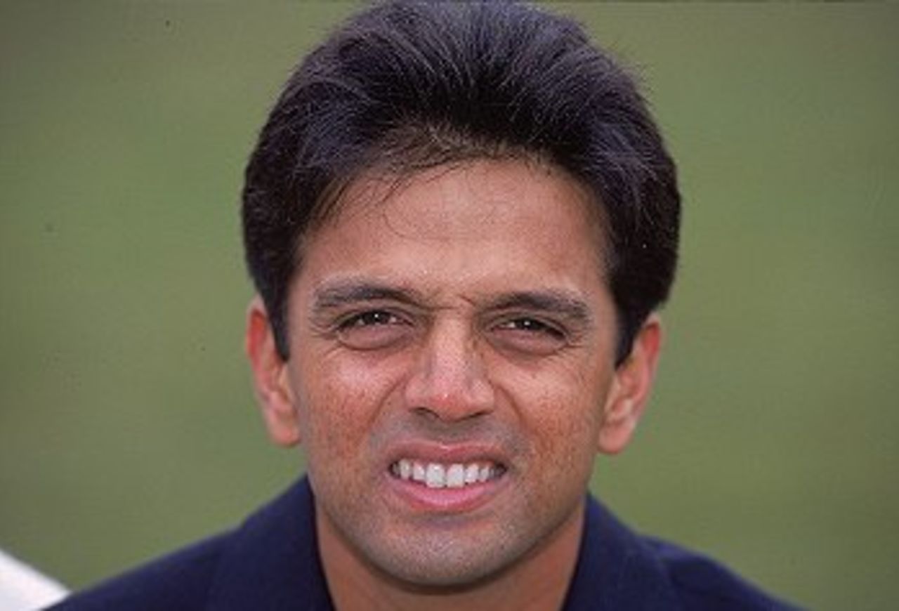 13 Apr 2000: Portrait of Rahul Dravid of Kent CCC taken at Canterbury in England.