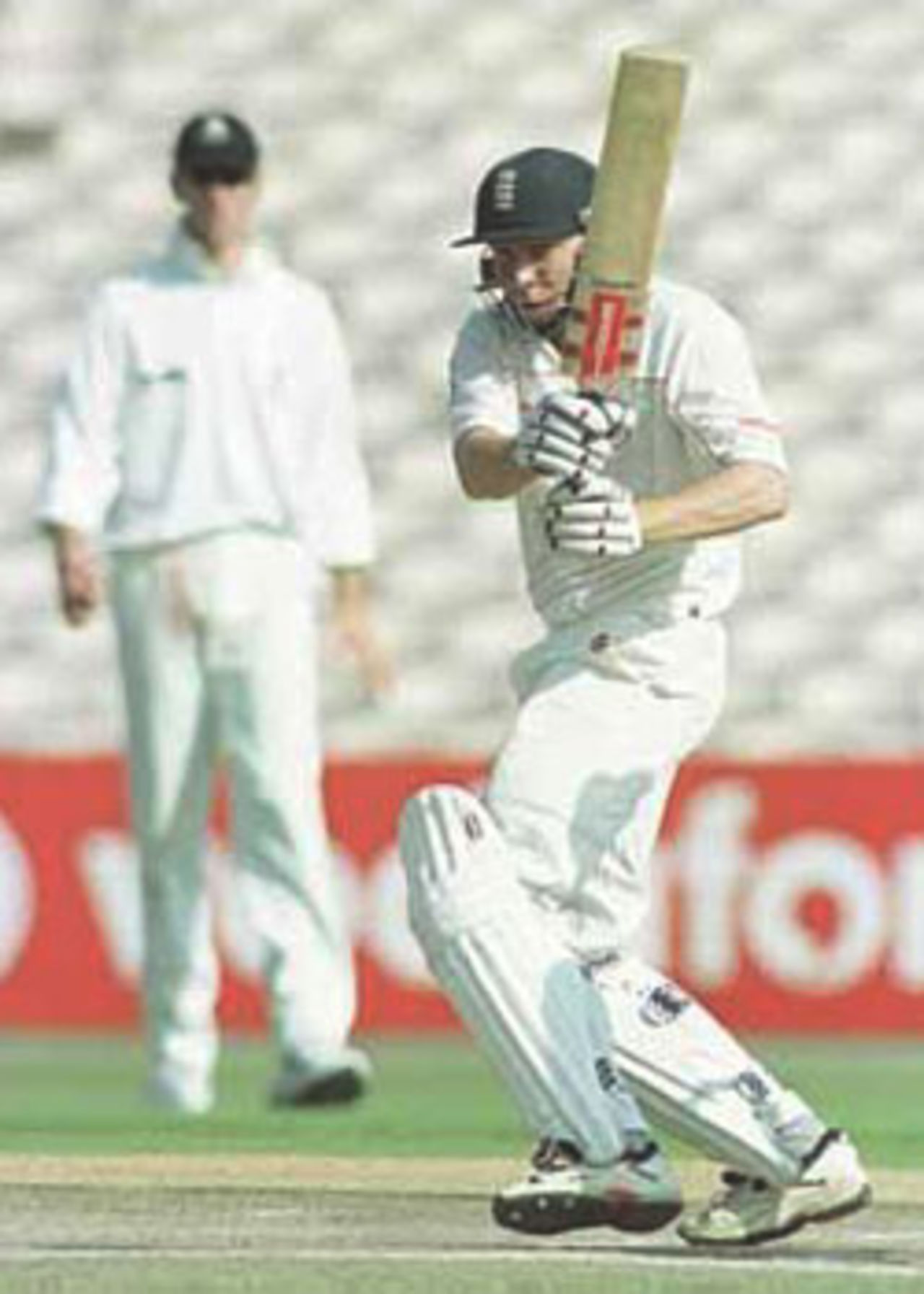 Atherton pulls the ball to backward square leg, PPP healthcare County Championship Division One, 2000, Lancashire v Durham, Old Trafford, Manchester 19-22 July 2000 (Day 4).
