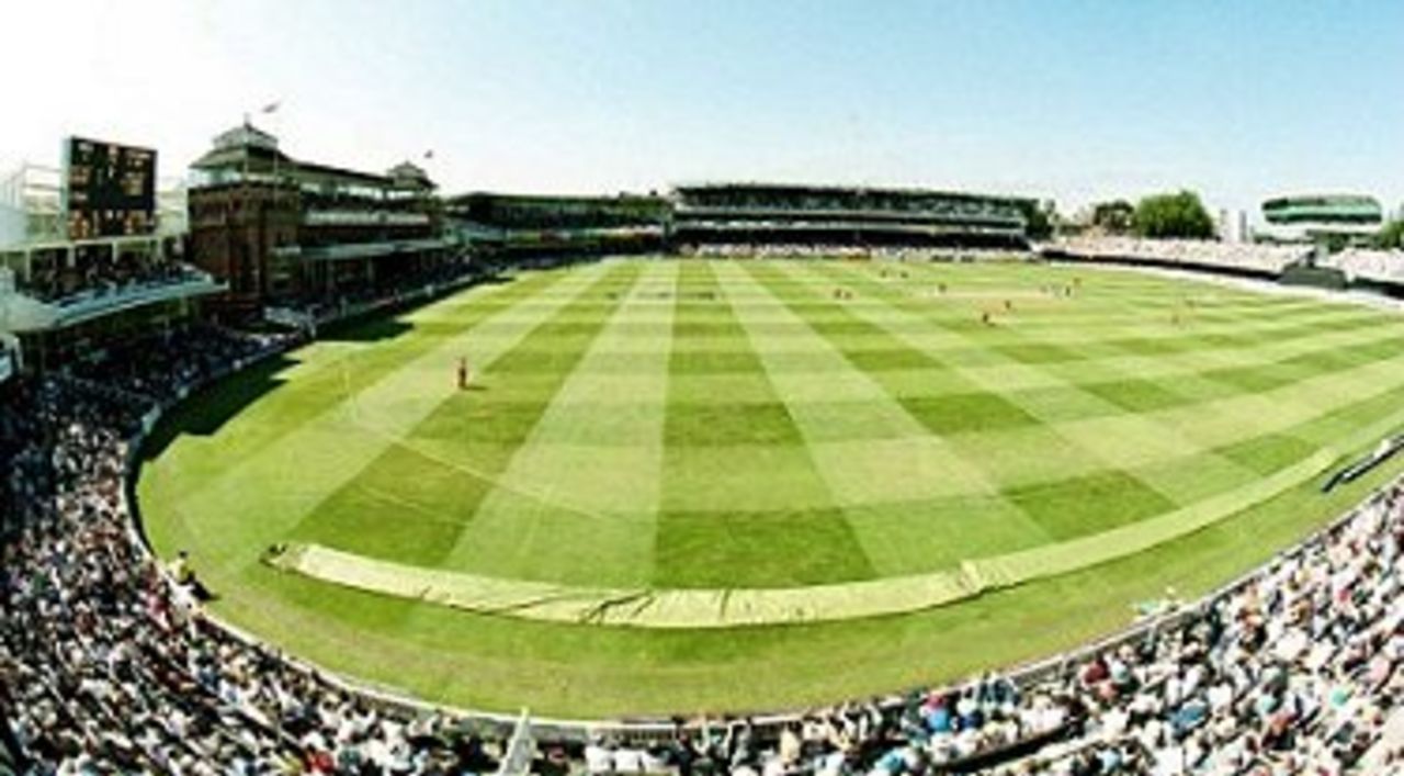 22 Jul 2000: The large crowd enjoy the sun during the match between England and Zimbabwe in the Final of the NatWest Triangular series at Lord's, London.