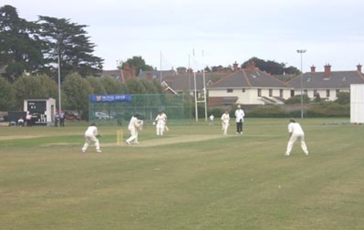 Lara Molins bowls to Zamurad Afzal, Pakistan Women in Ireland, 2000, Third One-Day International, Ireland Women v Pakistan Women, Sydney Parade, Dublin, 27 July 2000.