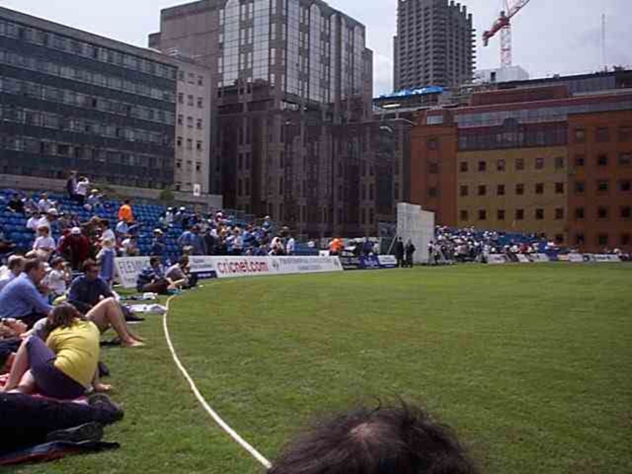 The Honourable Artillery Company ground in central London starts to fill up in anticipation of the start of the Malcolm Marshall Memorial game.