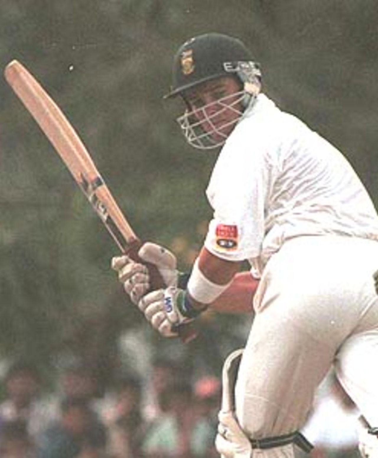 Boucher flicks it fine. South Africa in Sri Lanka 2000/01, 2nd Test, Sri Lanka v South Africa Asgiriya Stadium, Kandy, 30 July-03 August 2000 (Day 1)