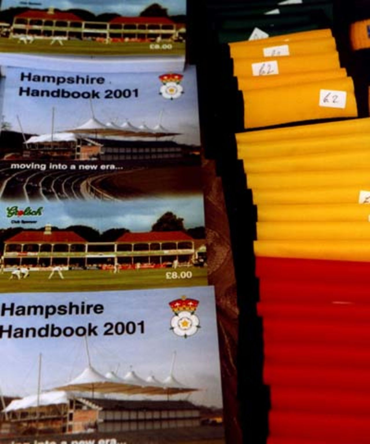 Richard Binns displays images from the Hampshire shop