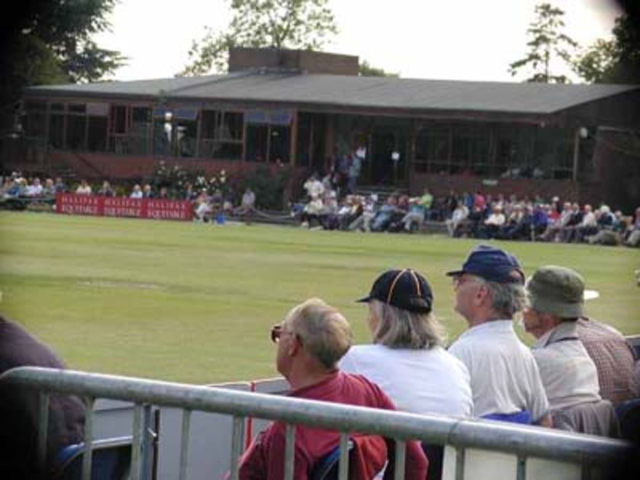 Hardy Hampshire supporteres brave the damp and cold conditions during Hampshire's CricInfo Championship match.