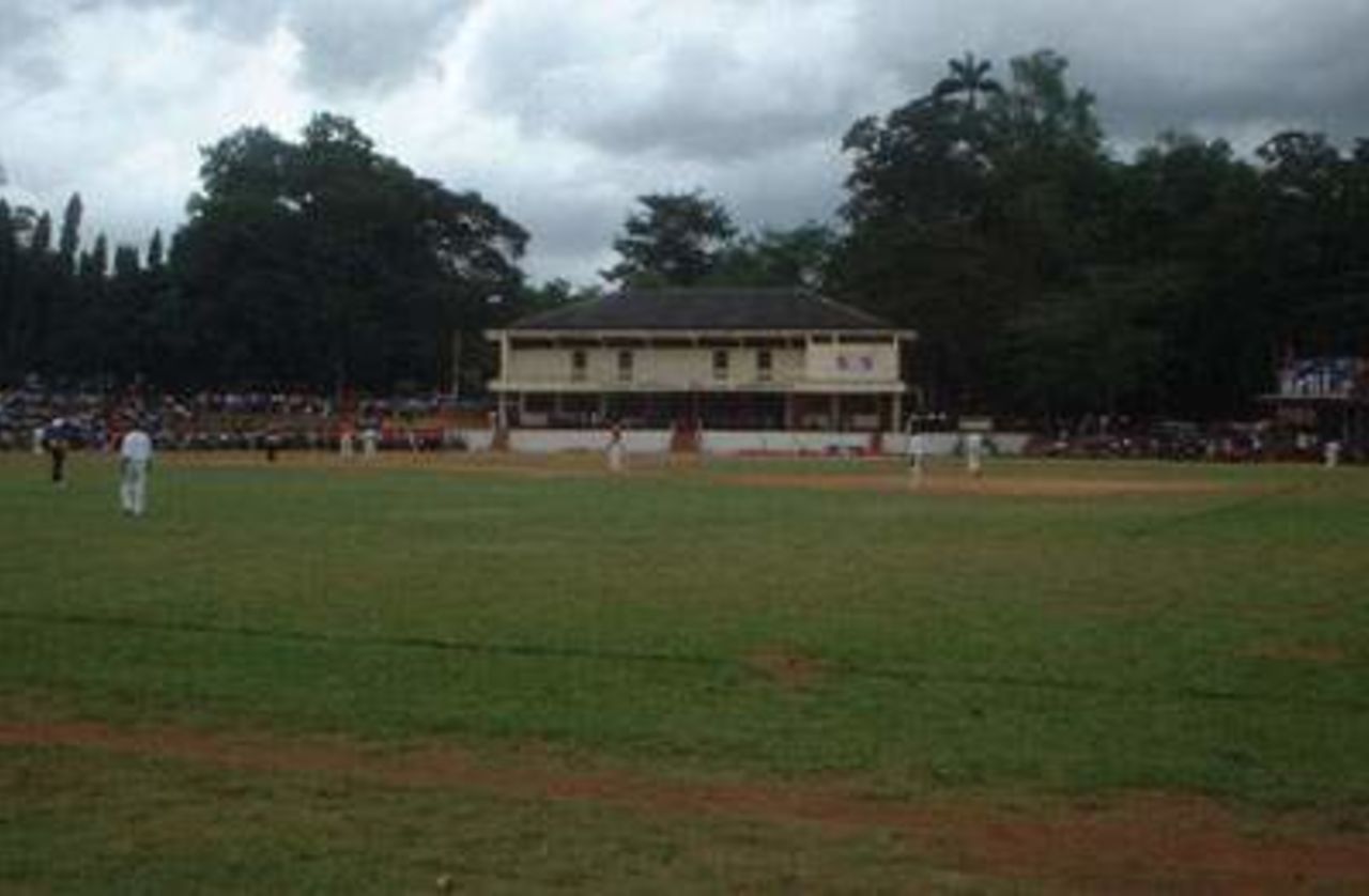 SL Cricketers' Association XI in action against Matale Distrcit Cricket Association at Bernard Aluvihare Stadium, Matale