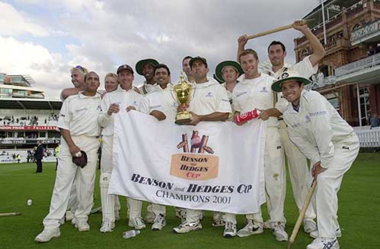 Surrey winners of the 2001 B+H Trophy