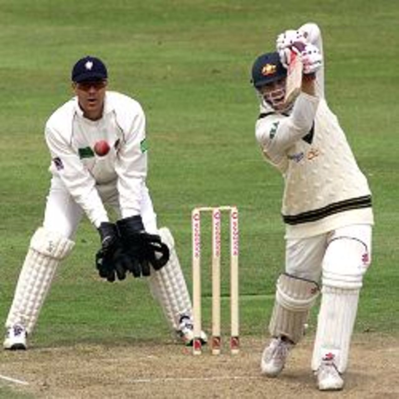 Wade Seccombe of Australia hits out, during day three of the tour match between Somerset and Australia, played at Somerset County Ground, Taunton, England.