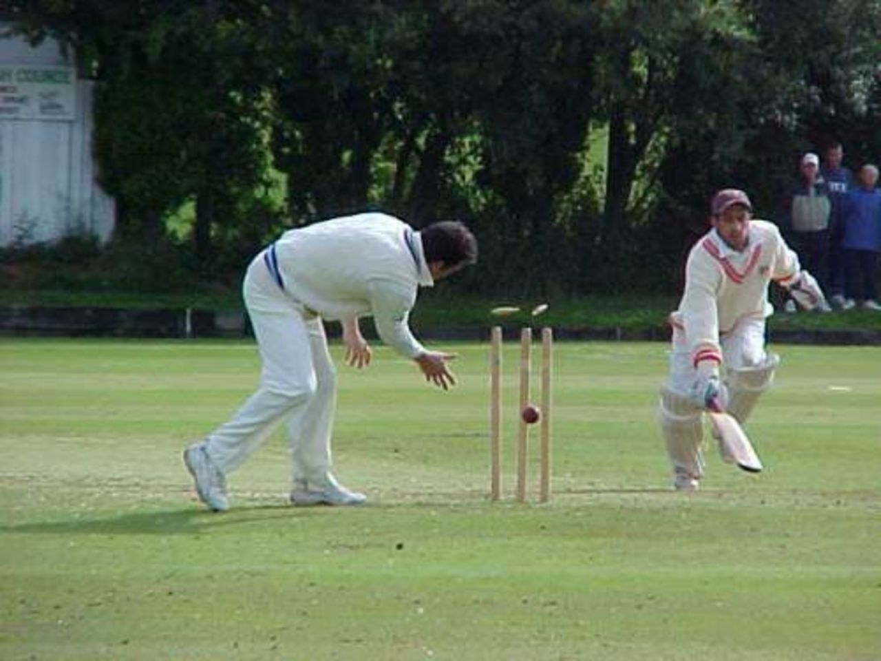 Shaun Young runs out Zahir Afzal