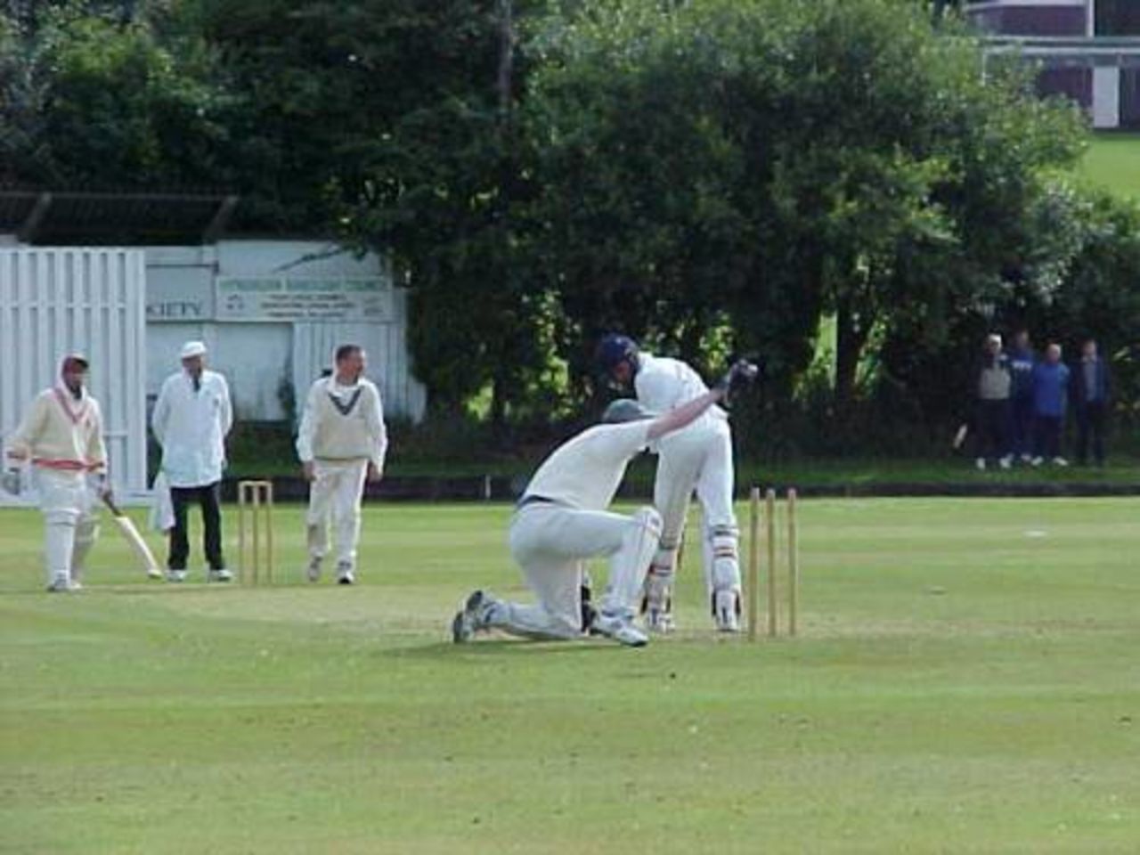 John Chapman attempts to stump Hussain
