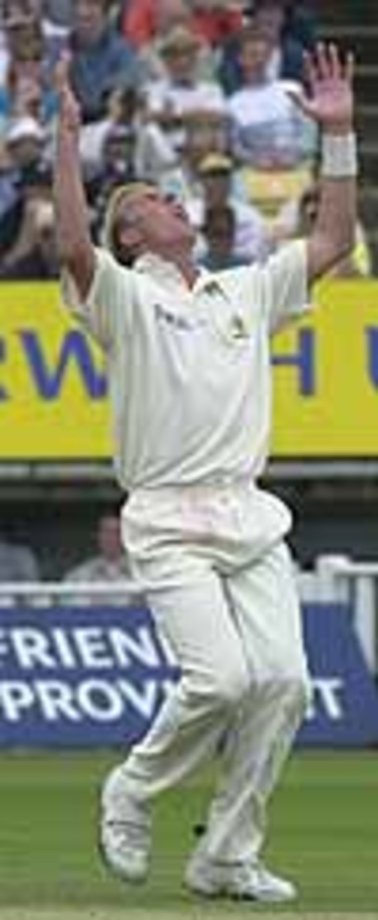 Pictured in the 2001 Ashes Test at Birmingham , July 2001