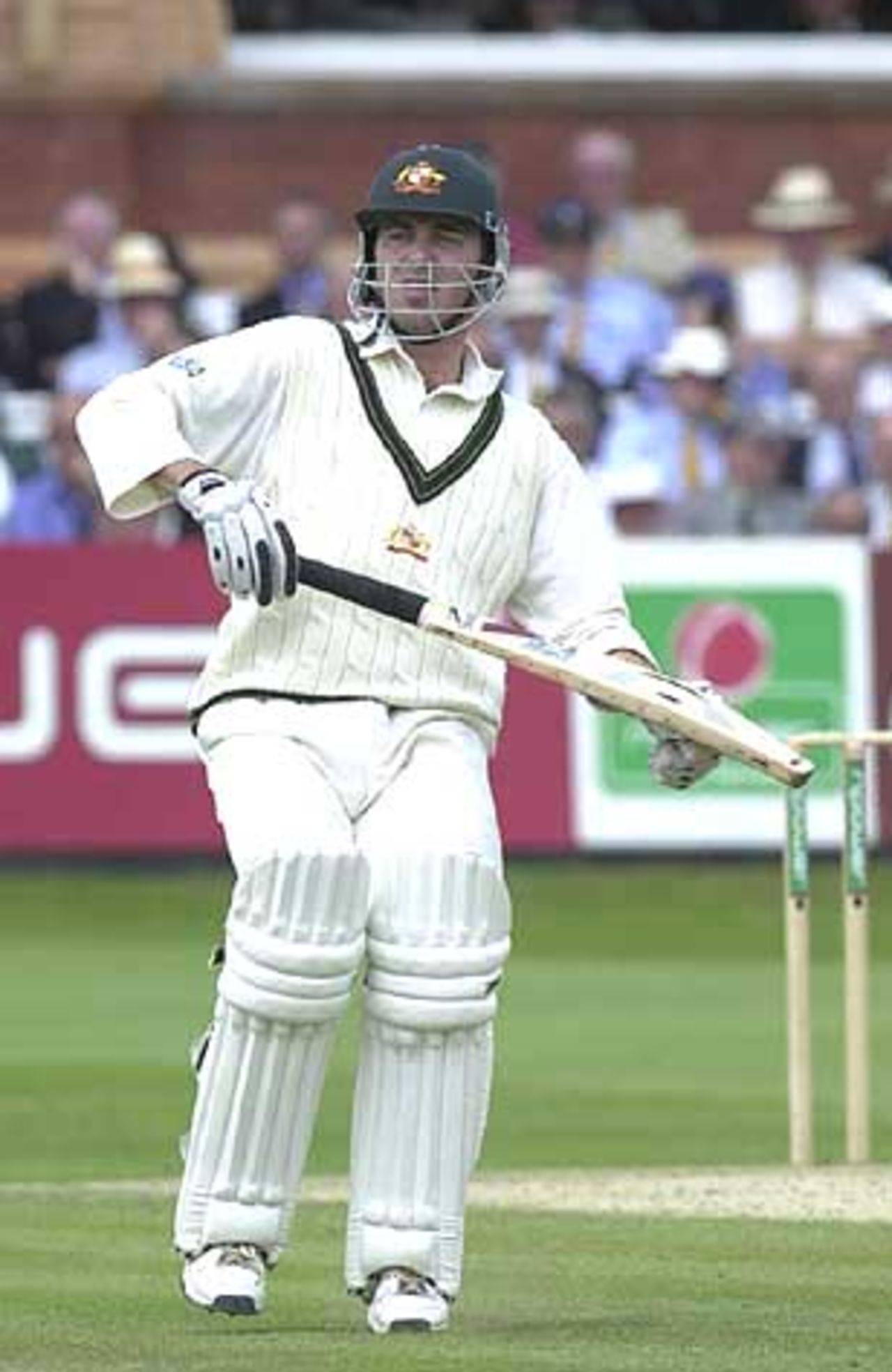 Damien Martyn on his way to a half century at Lords, England v Australia, The Ashes 2nd npower Test, Lords, 19-23 July 2001