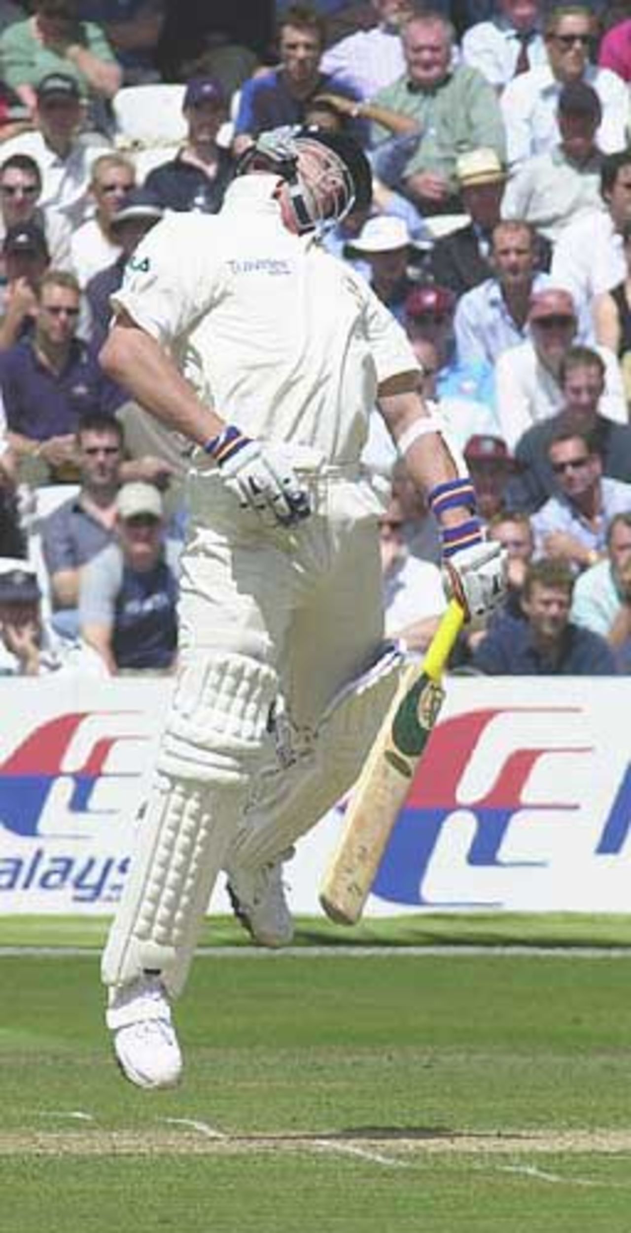 Brett Lee avoids a Caddick bouncer, England v Australia, The Ashes 2nd npower Test, Lords, 19-23 July 2001