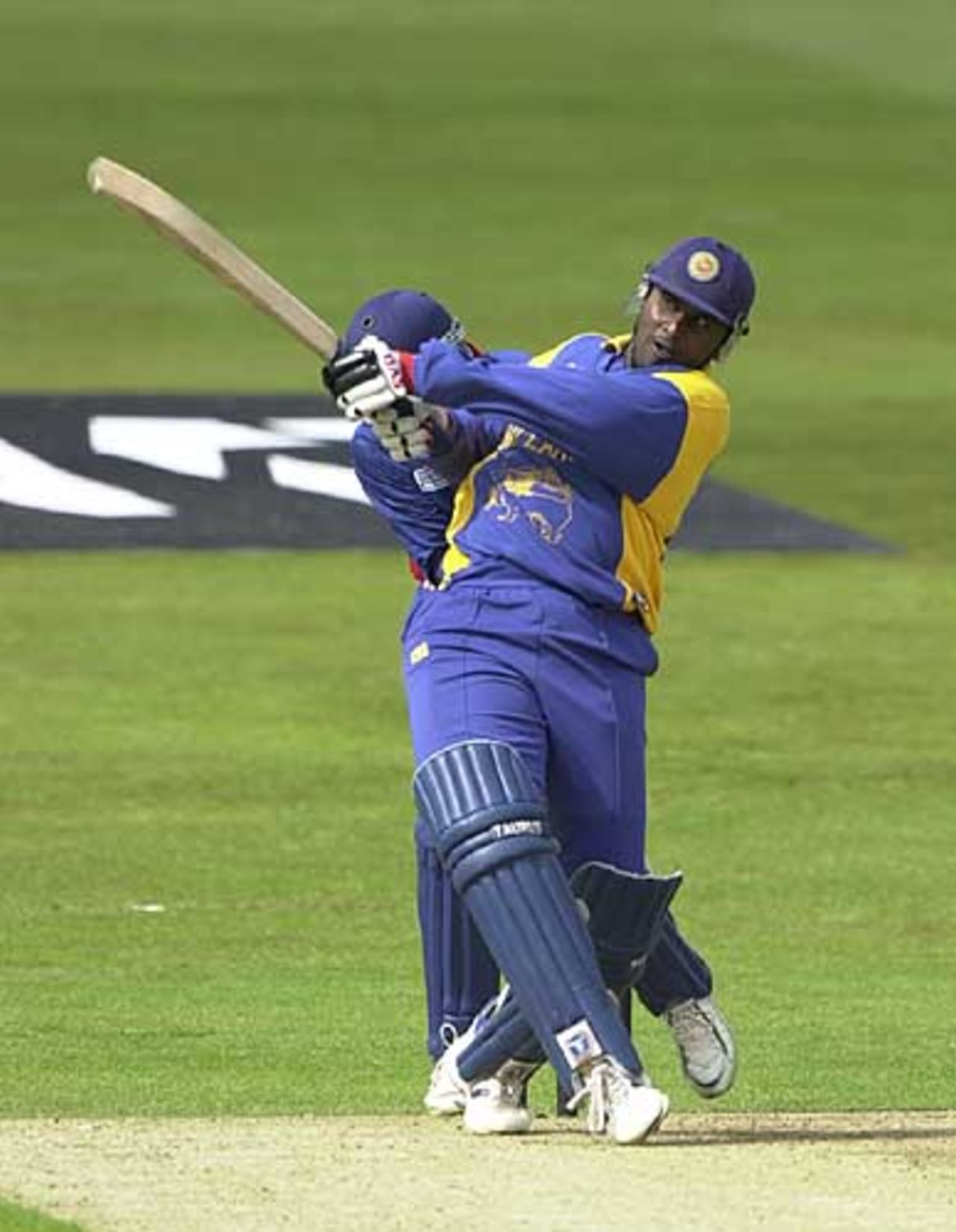 Gunawardene hits out in his innings of 20, England v Sri Lanka at Leeds, July 2002