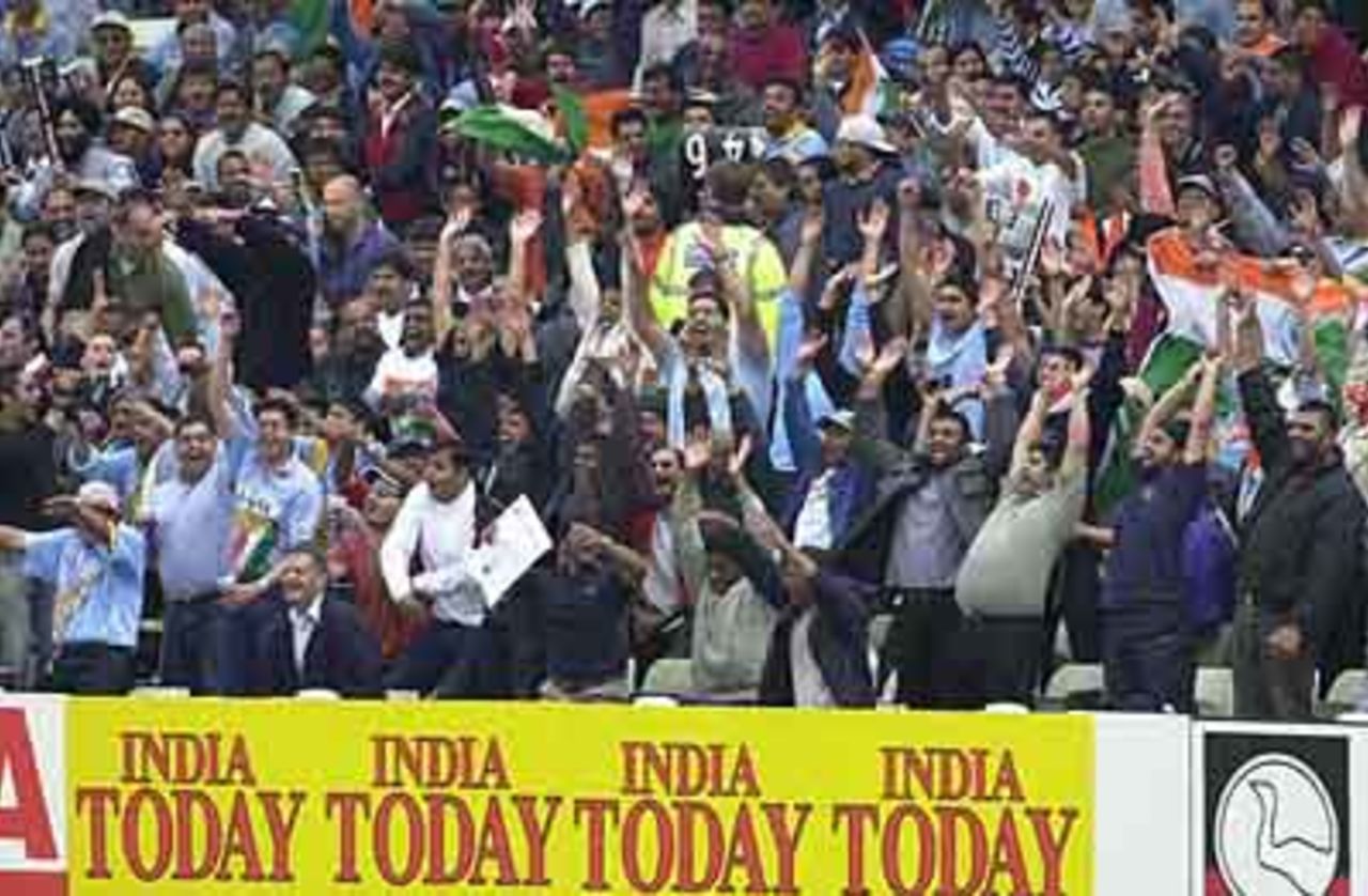 India today indeed, as the Sri Lankan wickets fall, India v Sri Lanka at Birmingham, Julty 2002