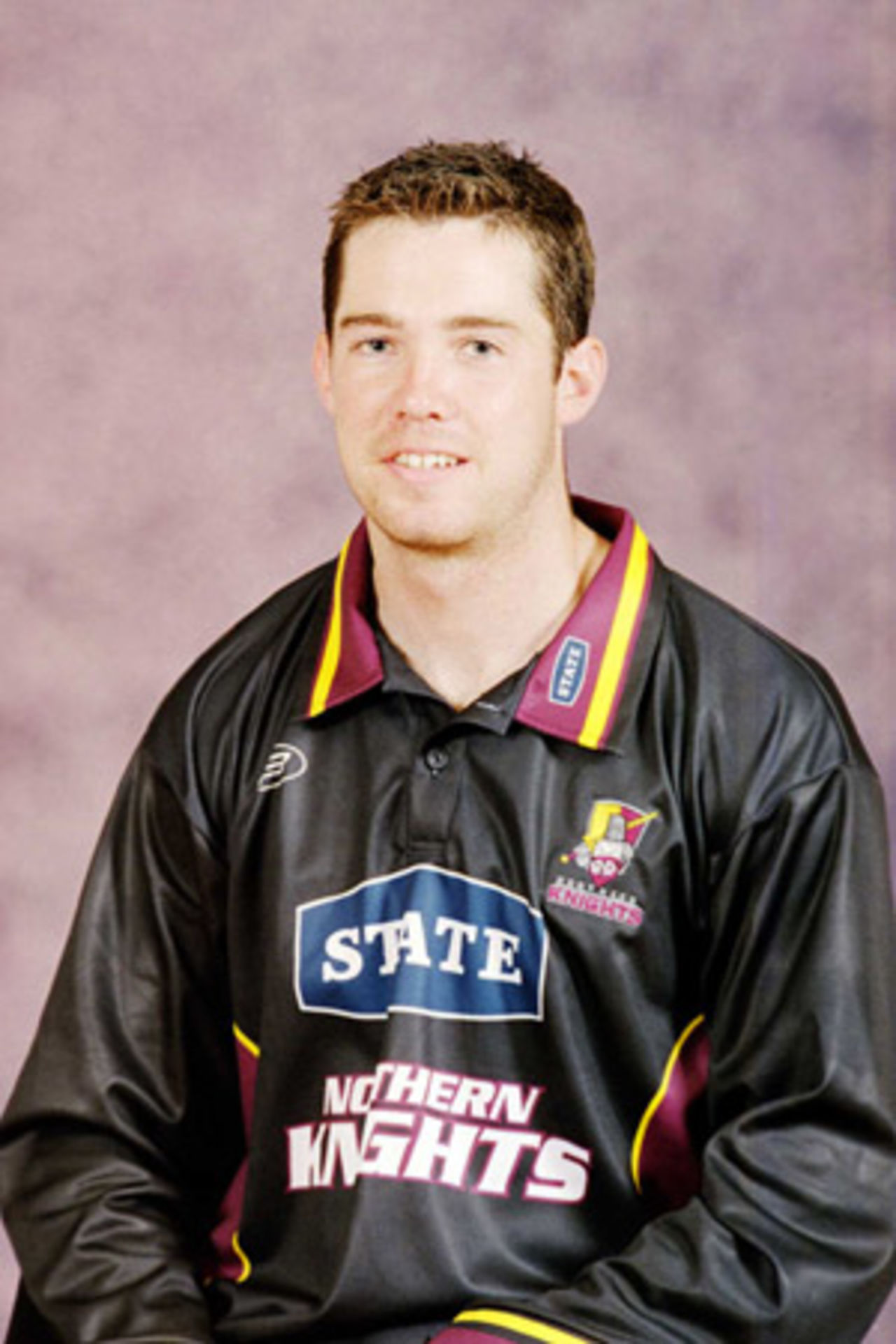 Portrait of Simon Andrews, Northern Districts player in the 2001/02 season.