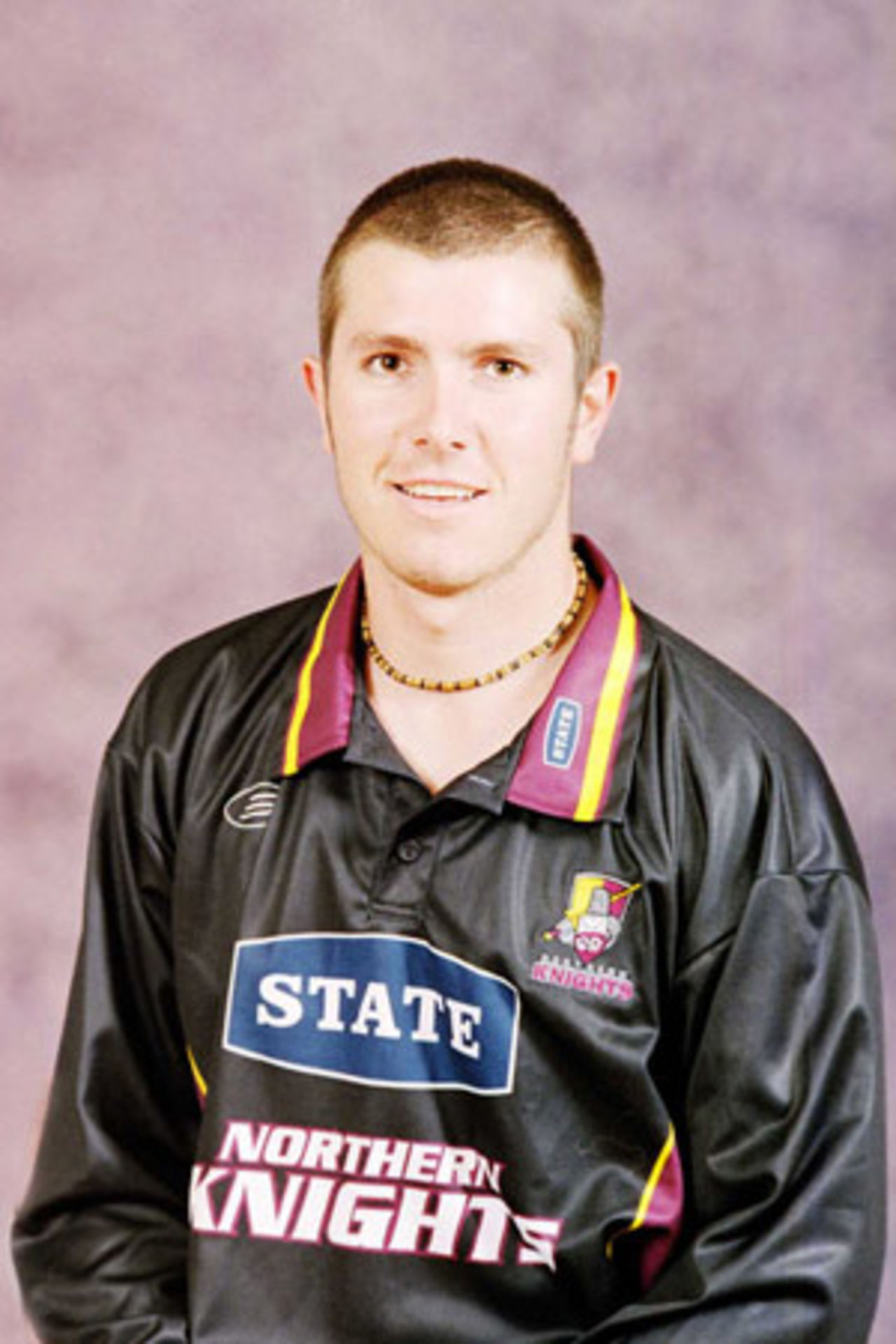 Portrait of Grant Robinson, Northern Districts player in the 2001/02 season.