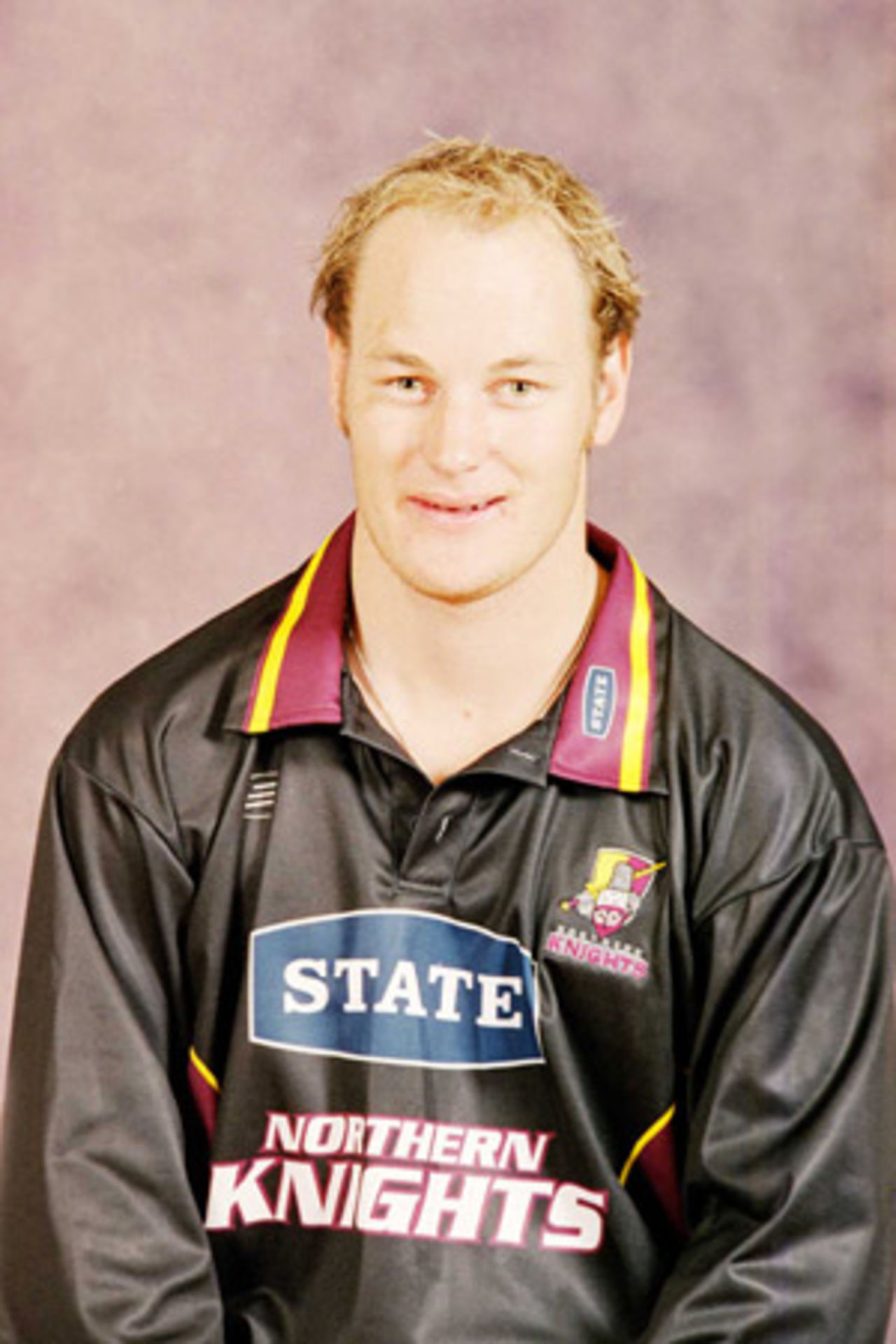 Portrait of Leighton Hammond, Northern Districts squad member in the 2001/02 season.