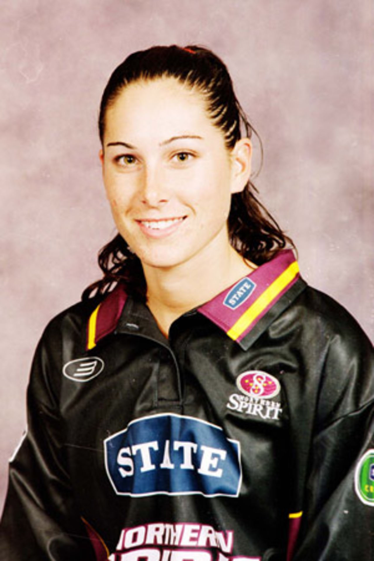 Portrait of Victoria Brown, Northern Districts women's player in the 2001/02 season.