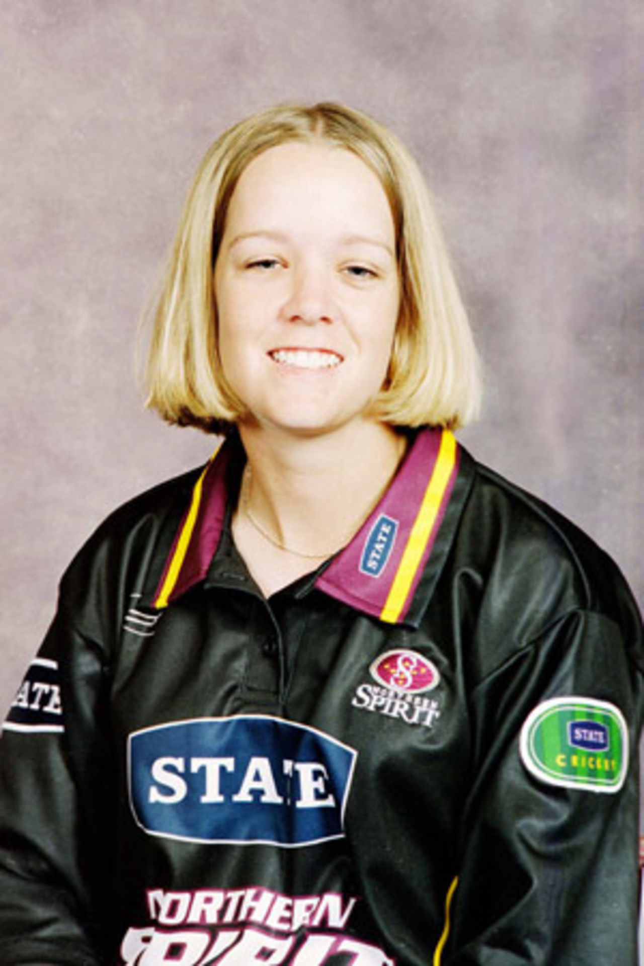 Portrait of Haylee Partridge, Northern Districts women's player in the 2001/02 season.