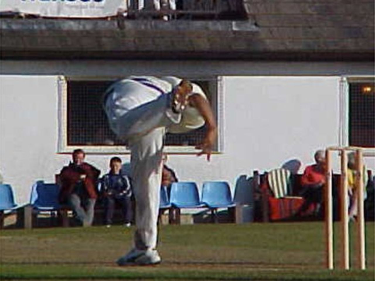 Paul Adams in action for Rishton in 2002 - no 3