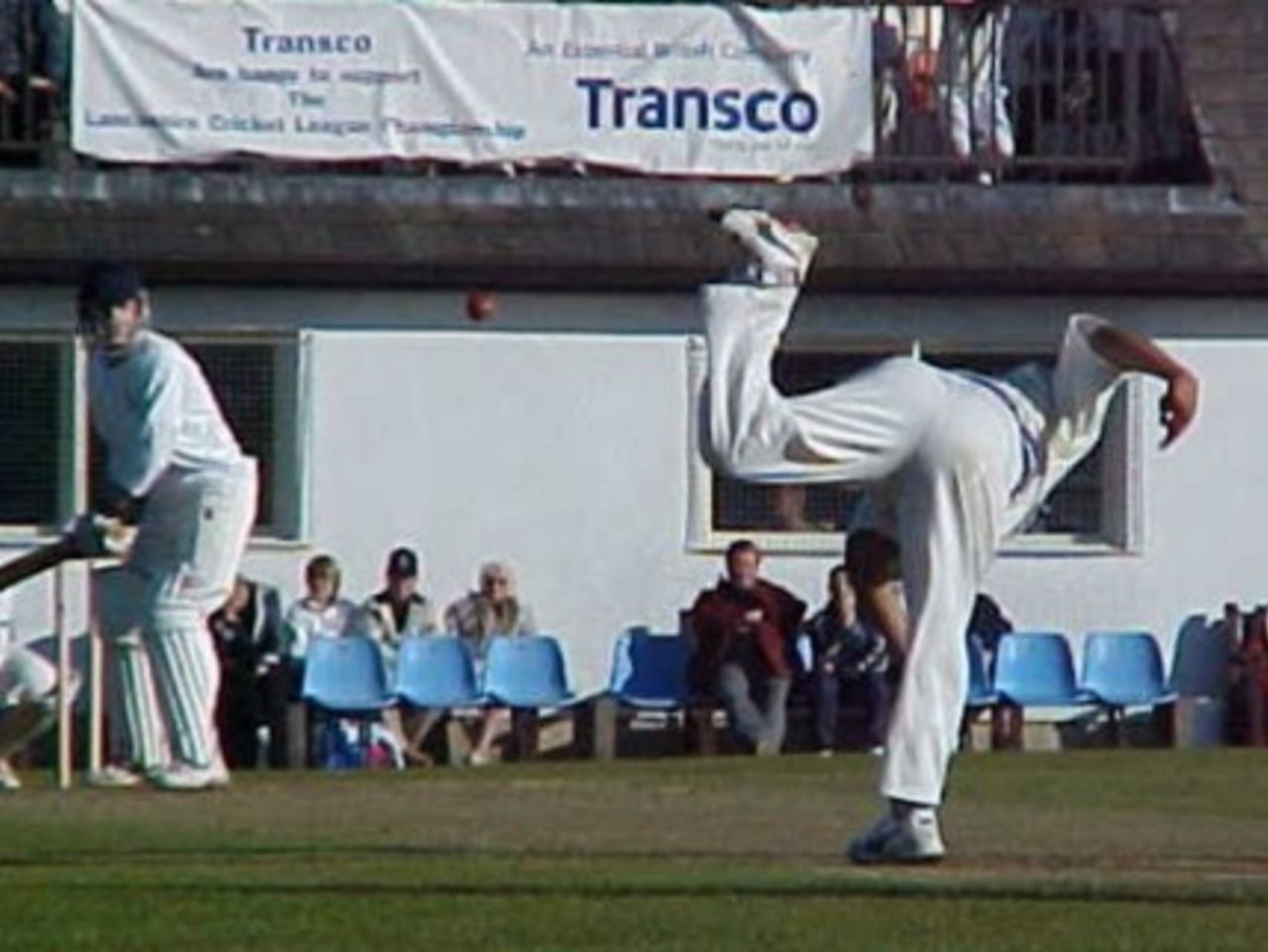 Paul Adams in action for Rishton in 2002 - no 5
