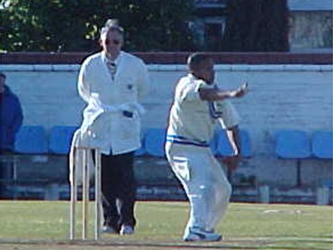 Paul Adams in action for Rishton in 2002 - no 6