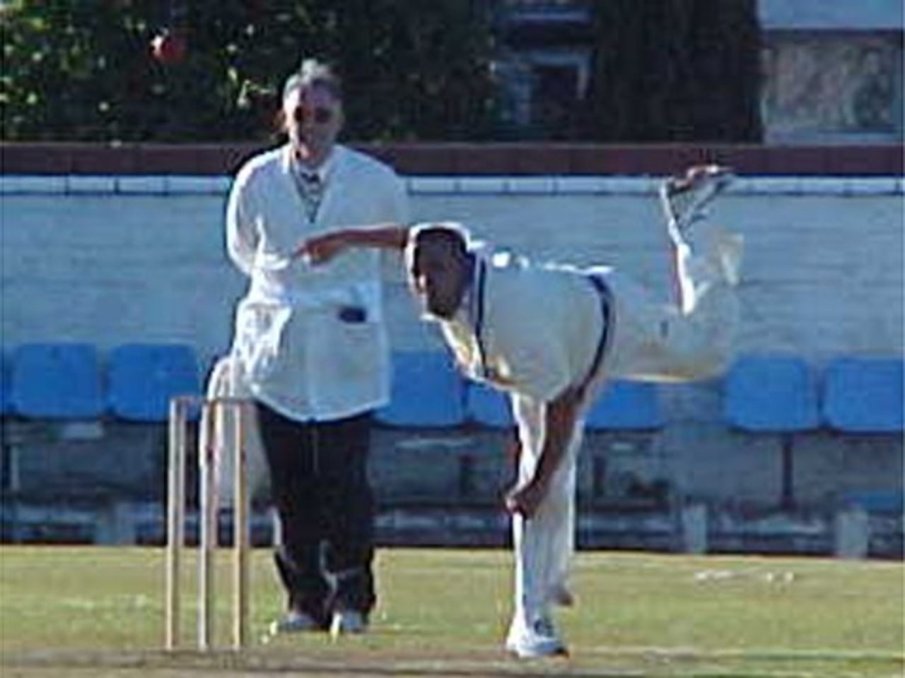 Paul Adams in action for Rishton in 2002 - no 8