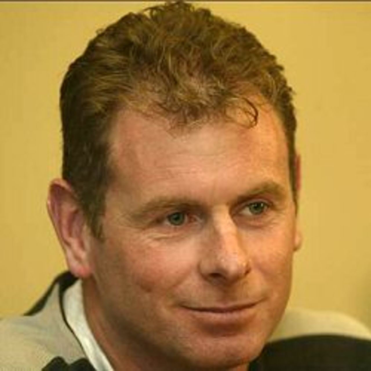 Former Australian and Victorian cricketer Paul Reiffel at announcement that he is becoming an umpire, held at the ACB Offices, Melbourne, Australia on July 10, 2002.