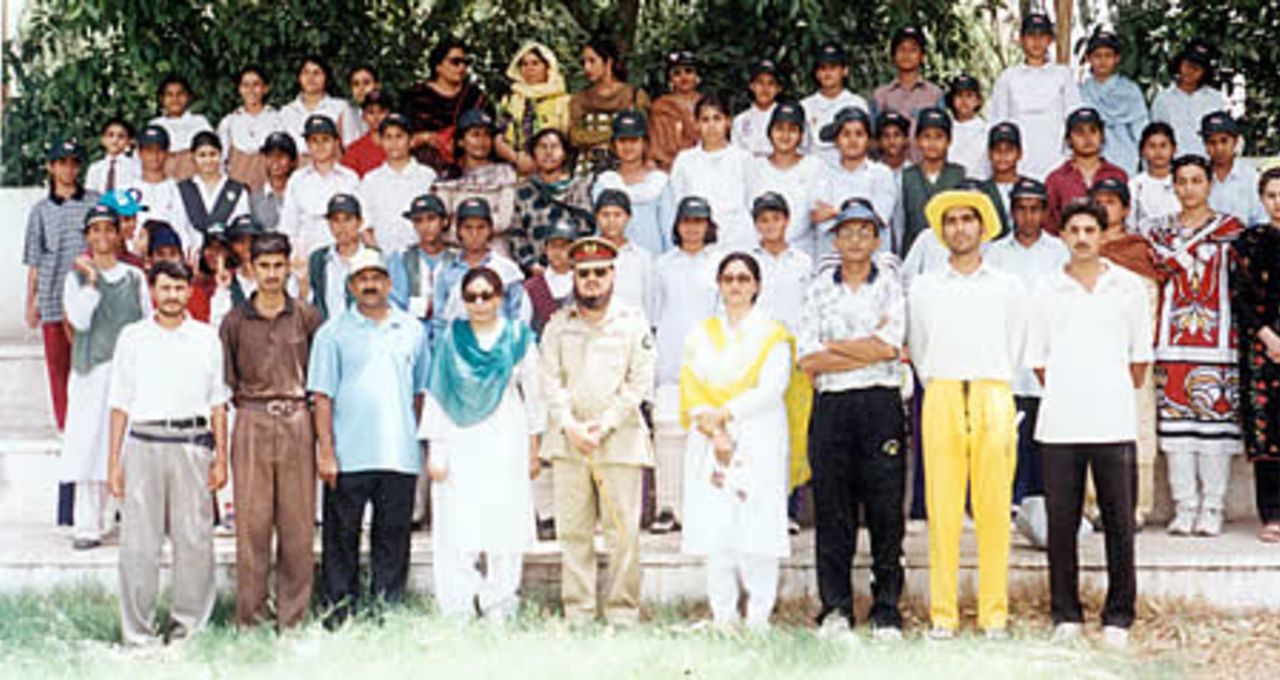 Multan Cricket team, group photo with players & officials, Multan