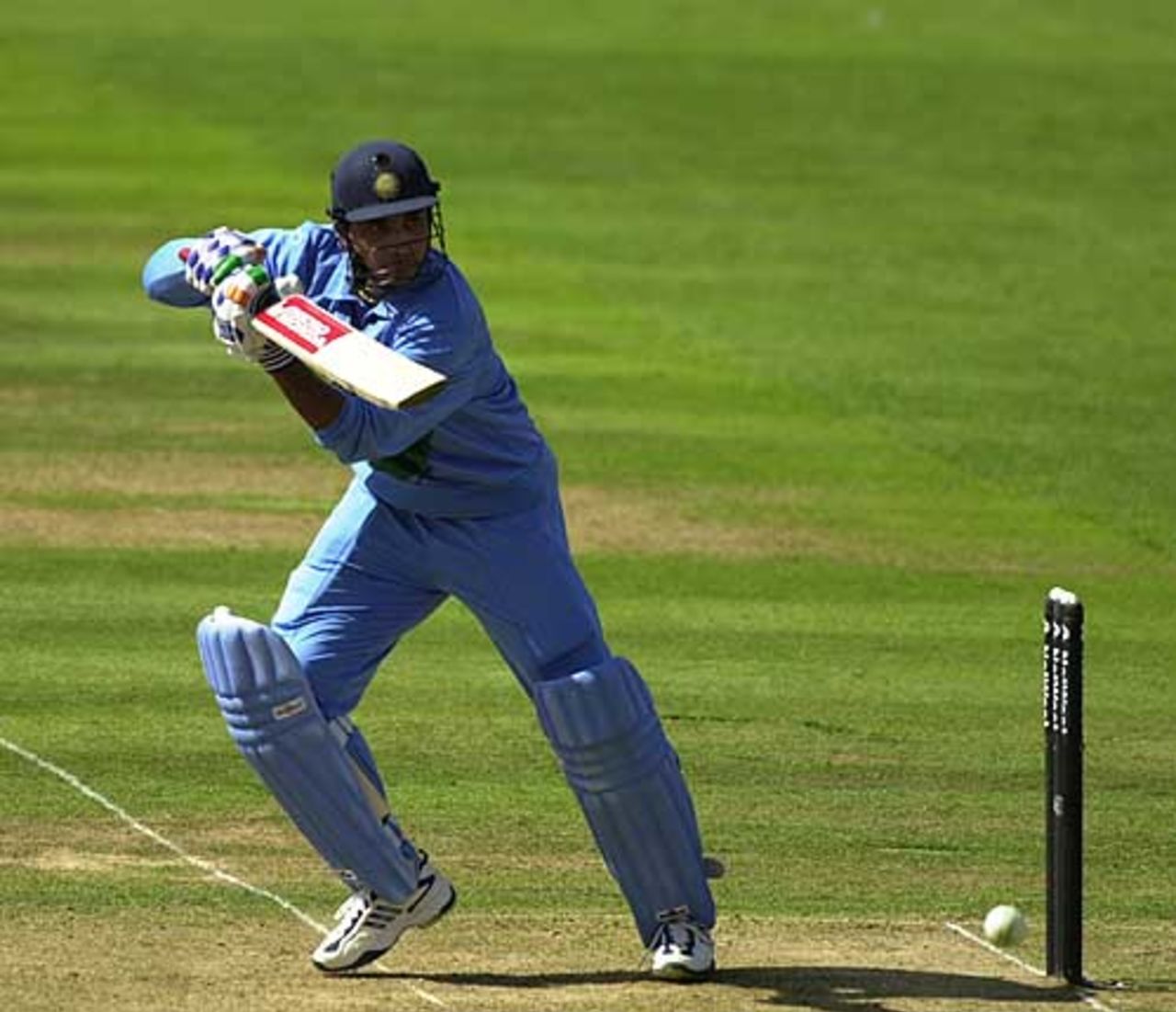Ganguly plays a lovely late cut in his innings of 60, NatWest Series Final, 13th July 2002