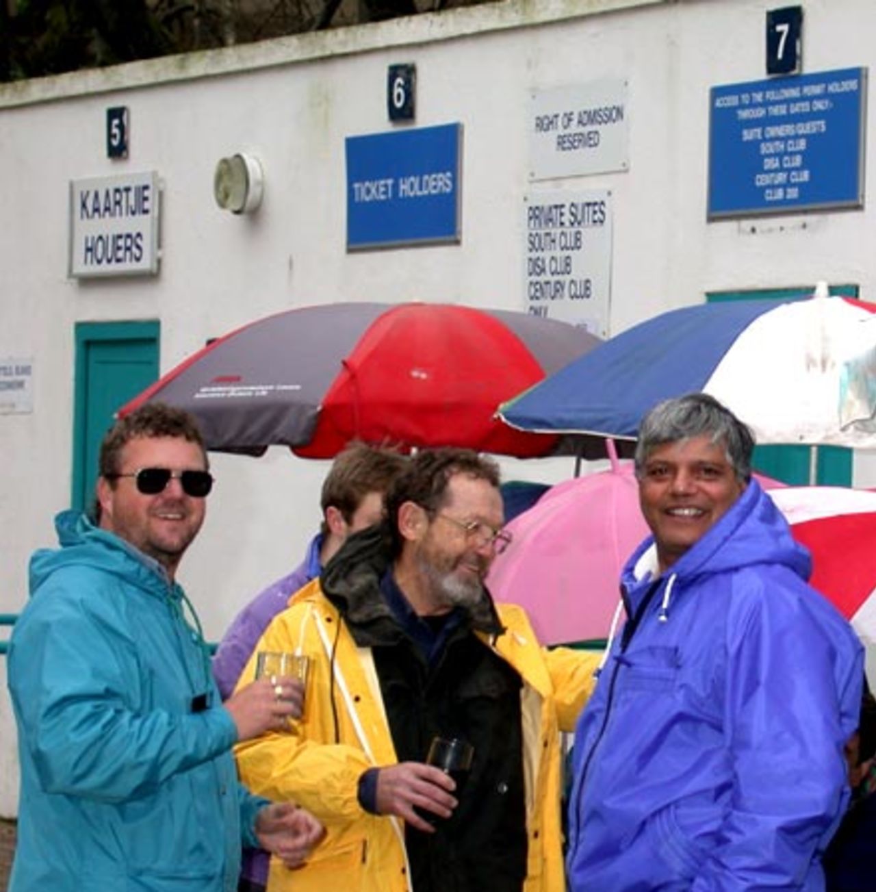 Cricket fans outside Newlands Cricket Ground on Sunday hoping to secure a CWC 2003 ticket