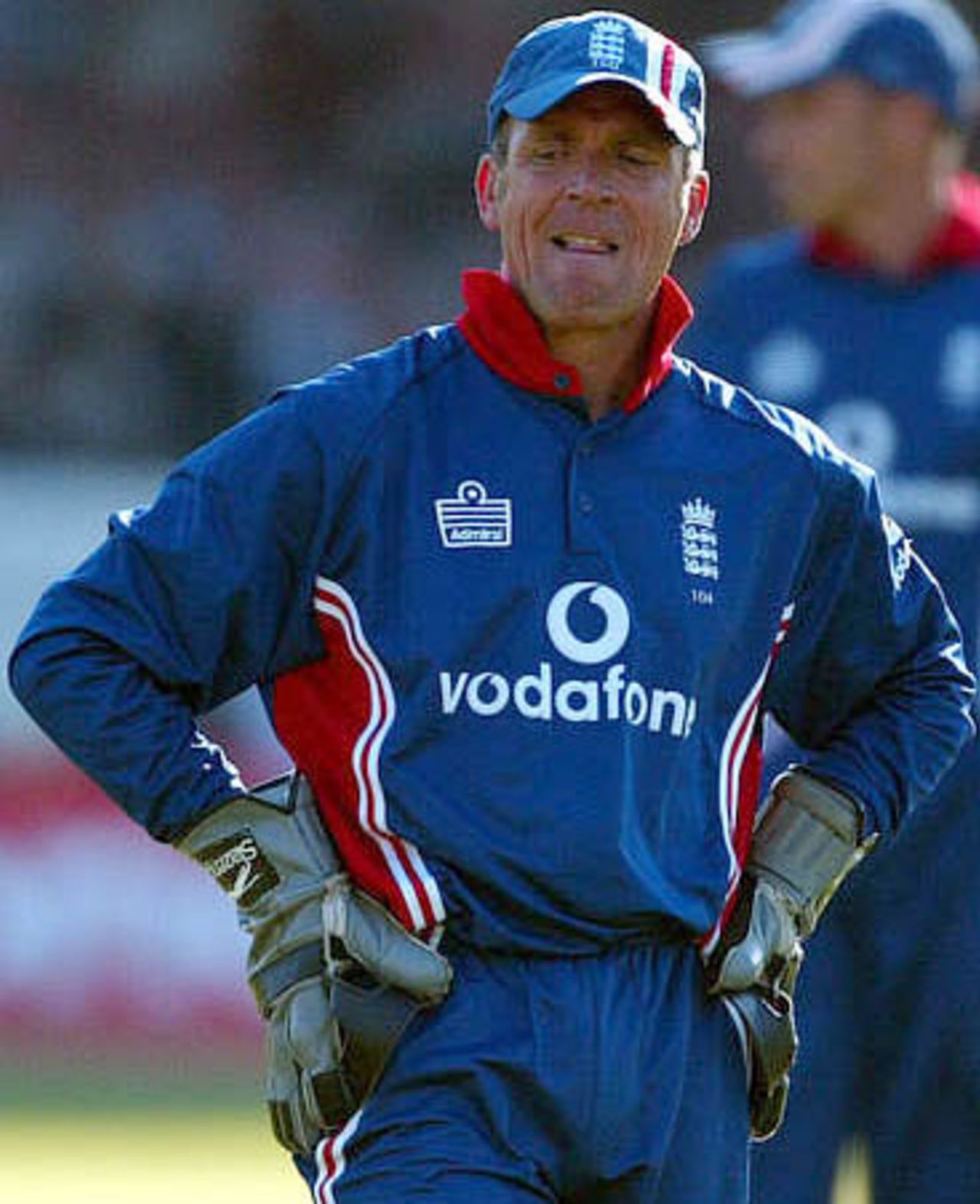 Alec Stewart can't believe it. England score 325 and end up losing