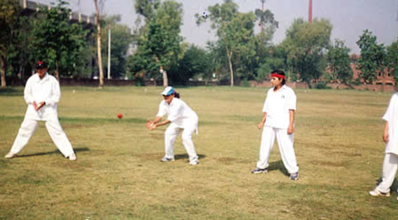 PWCA team during practice, LCCA Ground, Lahore