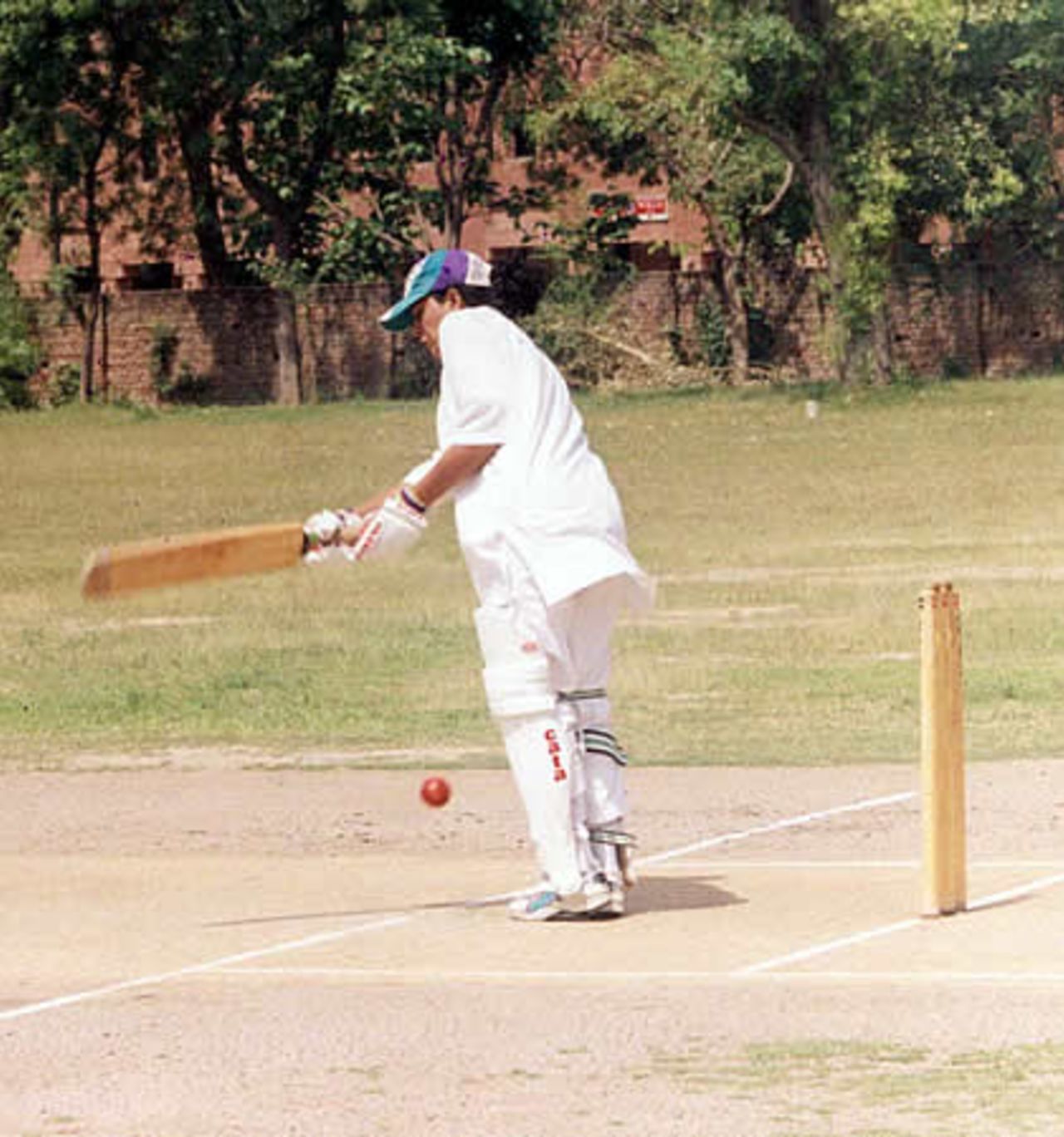 Raeesa Ilyas plays a lovely flick to leg, LCCA Ground, Lahore