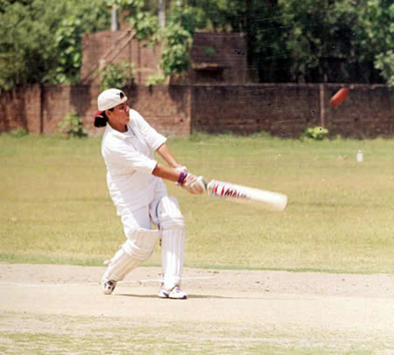 Raeesa Ilyas playing a fine pull for 4 runs, LCCA Ground, Lahore