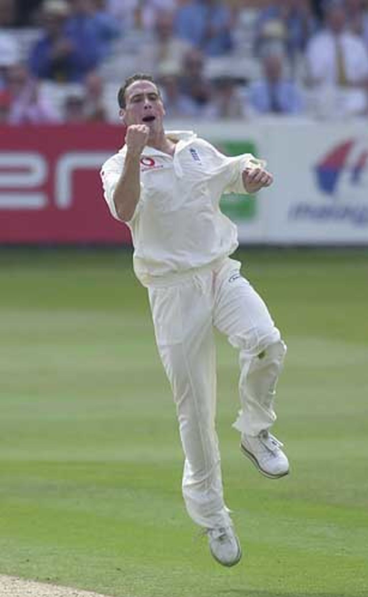 The explosive power of Simon Jones comes to the Test scene, England v India 1st npower Test at Lord's