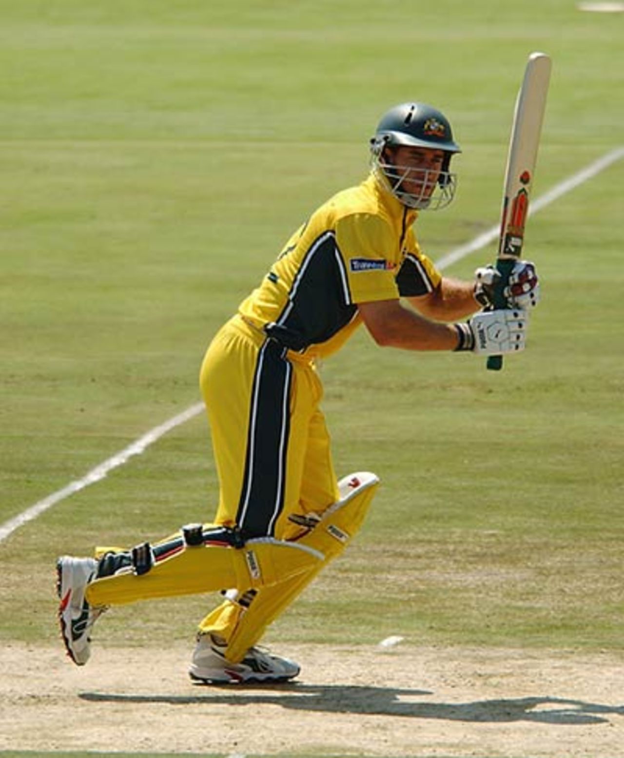 Michael Bevan in action during the World Cup, February 2003