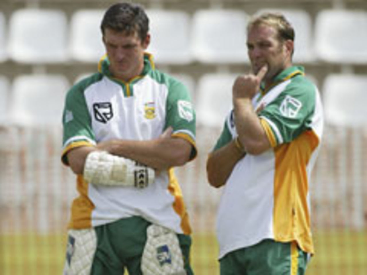 Calm before the storm: Graeme Smith and Jacques Kallis prepare for the NatWest Series final against England at Lord's