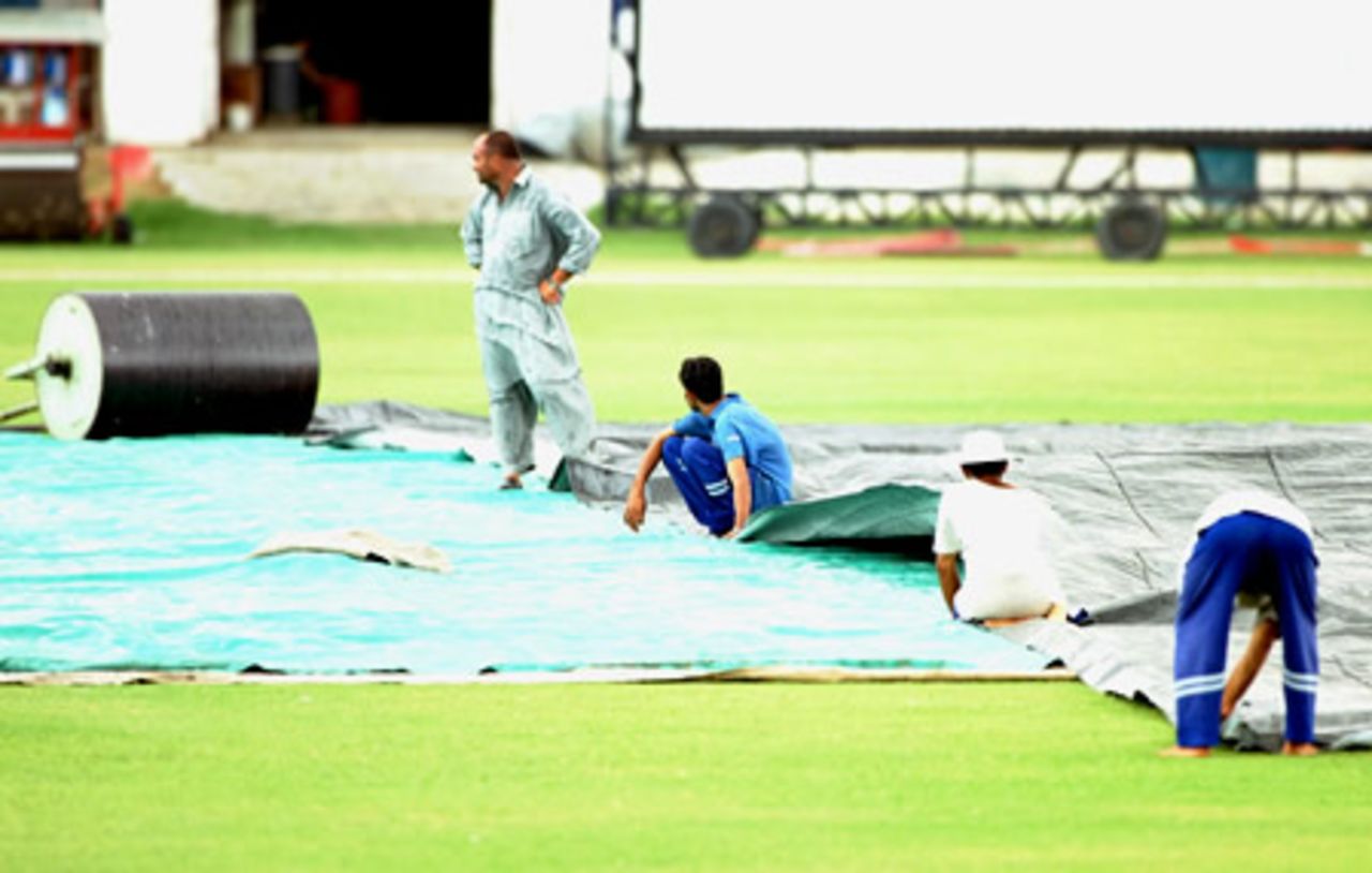 Coping with the monsoon in Karachi, all of 17 and 18 July matches in the Youth Asia Cup 2003 were washed-out