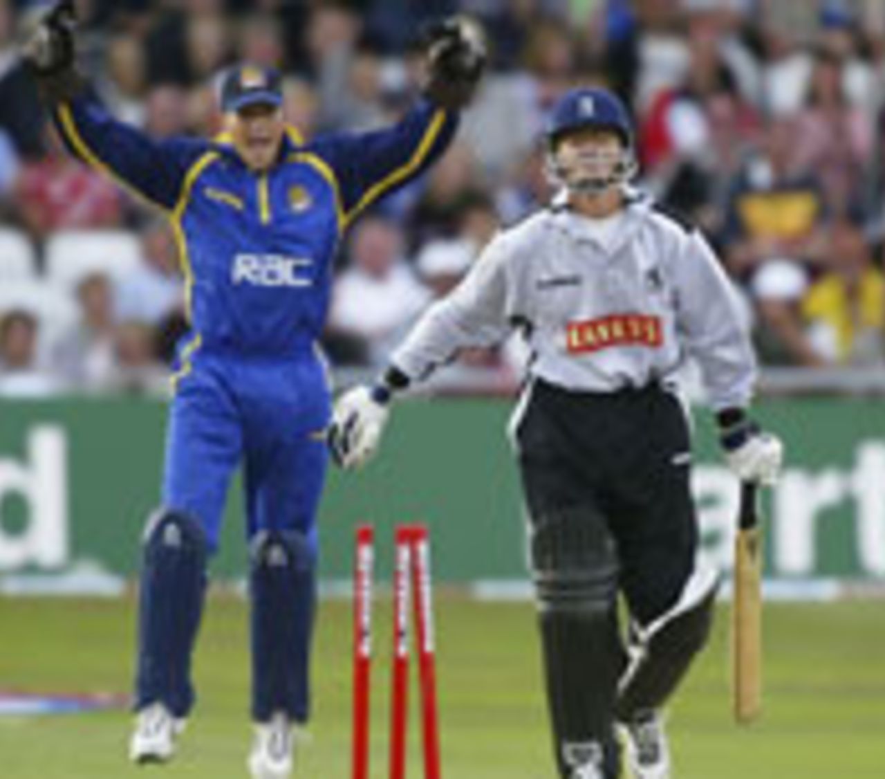 Jonathan Batty jumps for joy in Twenty20 final
