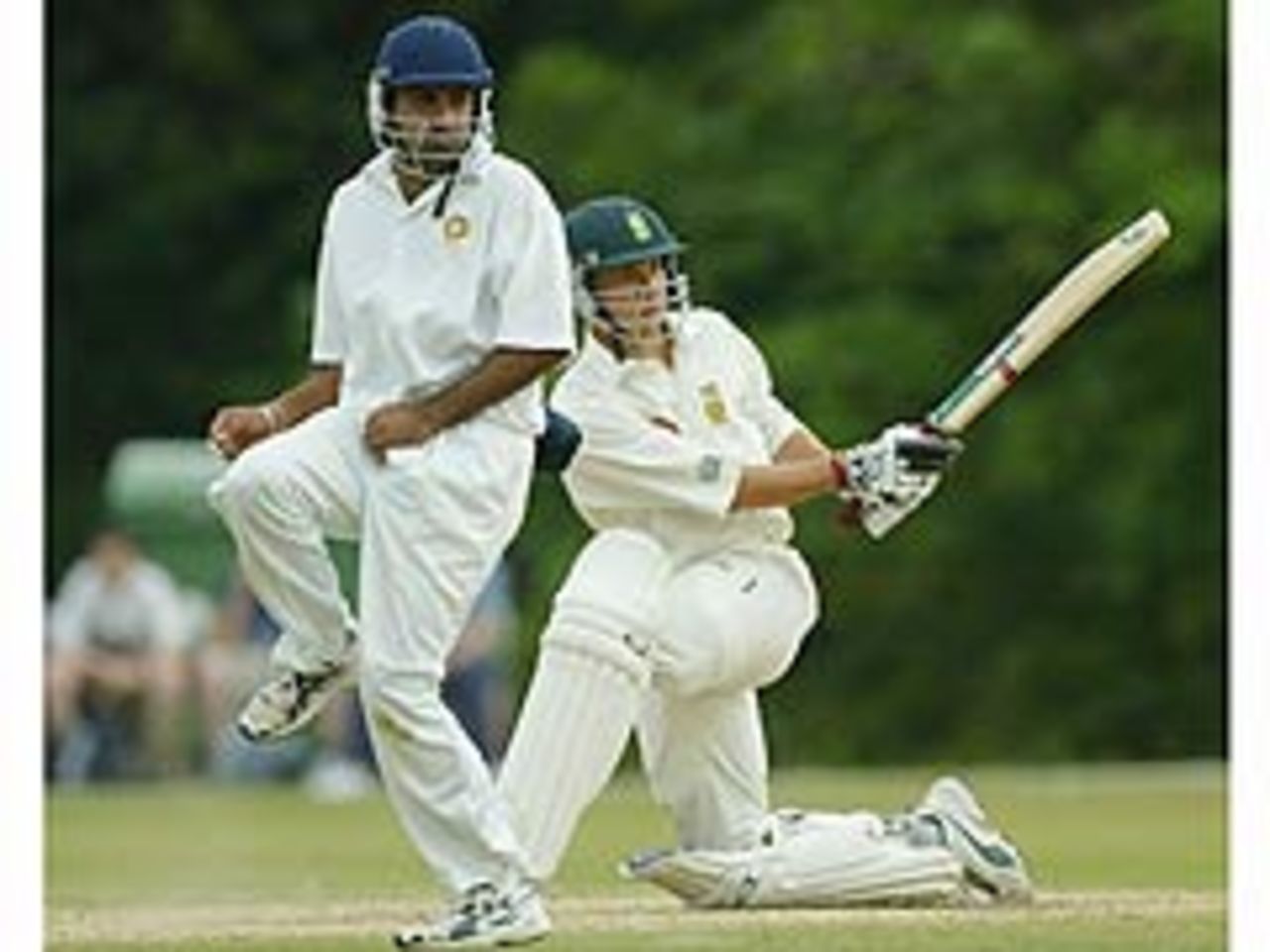 Boeta Dippenaar sweeps, India A v South Africa, Arundel, July 20, 2003