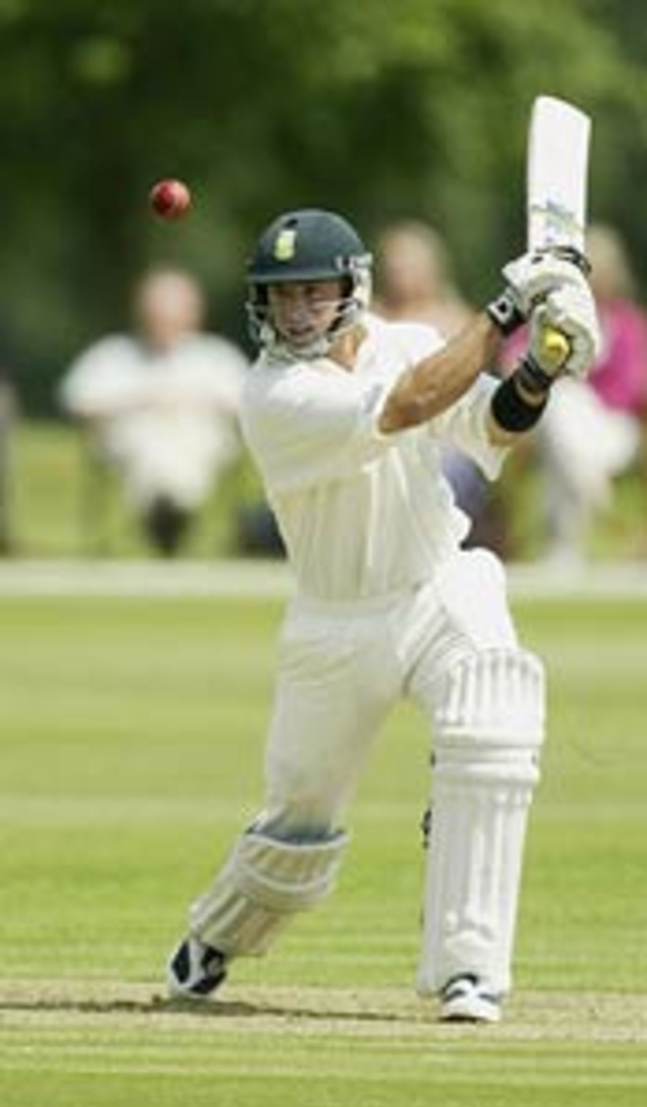 Herschelle Gibbs drives during South Africa's match at Wormsley, June 23, 2003