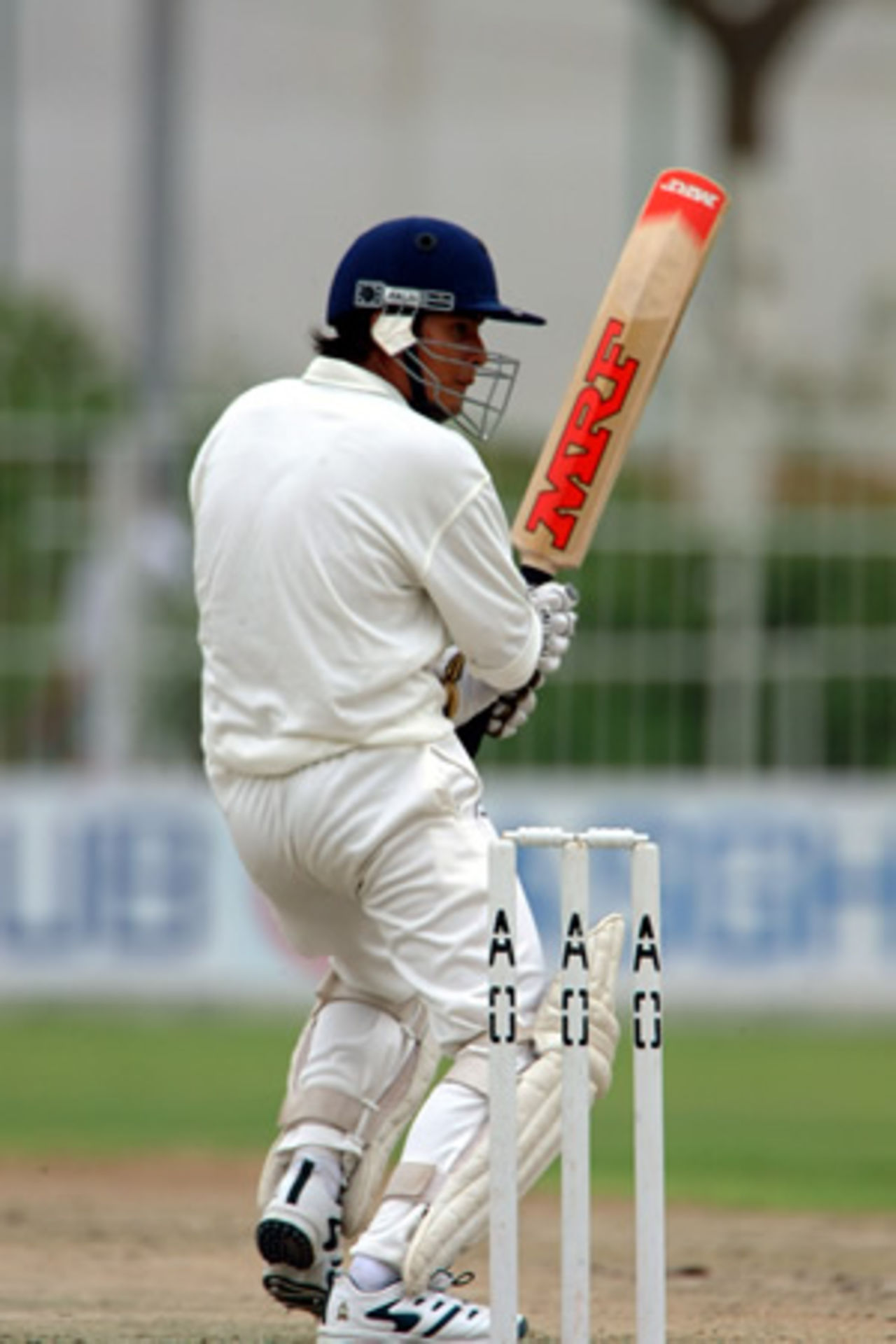 Nepal's Yashwant Subedi steers a ball on his way to 40, Nepal Under-19s v Singapore Under-19s at Asghar Ali Shah Stadium Karachi, Youth Asia Cup 2003, 22 July 2003.